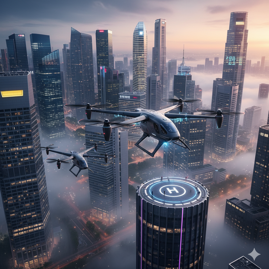Masa Depan Mobil Terbang (eVTOL) di Korea Selatan dan Singapura
